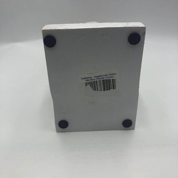 Monkey Figurines Sculptures Gold Flower Crown Tabletop Sagebrook Home Décor - Picture 8 of 12